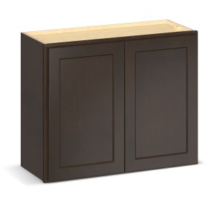 RELIABILT Parkstone II Wall Cabinet, Espresso Stained, 30" W, 2 Doors, Fully Assembled - 641409 | Lowe's Pro Supply